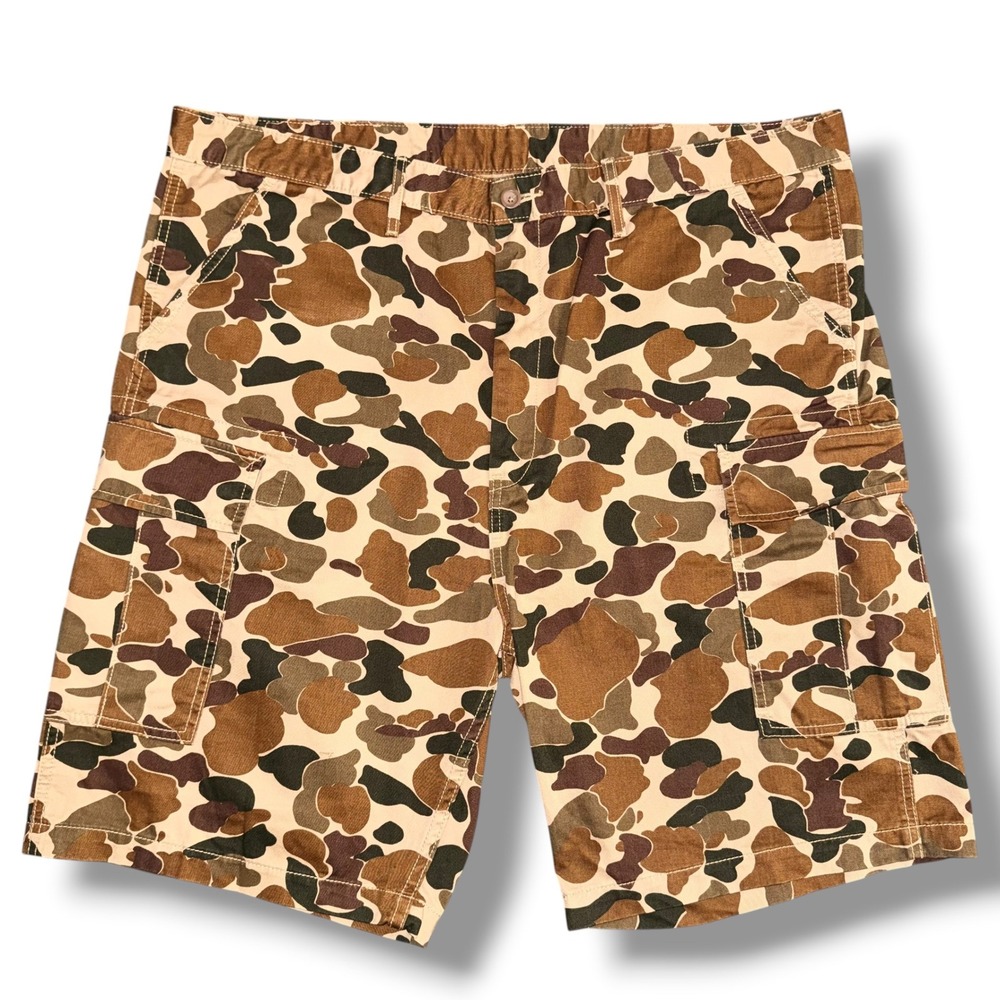 Levi's Cargo Shorts Mens 42 Brown Duck Camo Relaxed Fit Cotton Twill 23251-0000